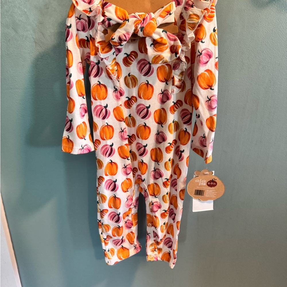 Pumpkin Pattern Baby Romper
